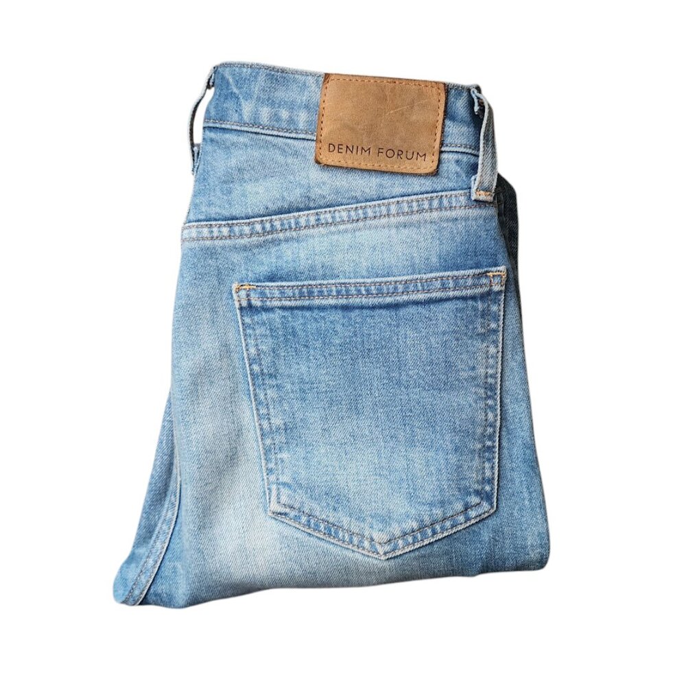 DENIM FORUM‎ Arlo High Rise Straight Jeans Blue Size 26L Minimalist
